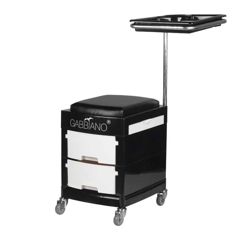 Pomocnik - Taboret Do Pedicure 16 Plus Black/White