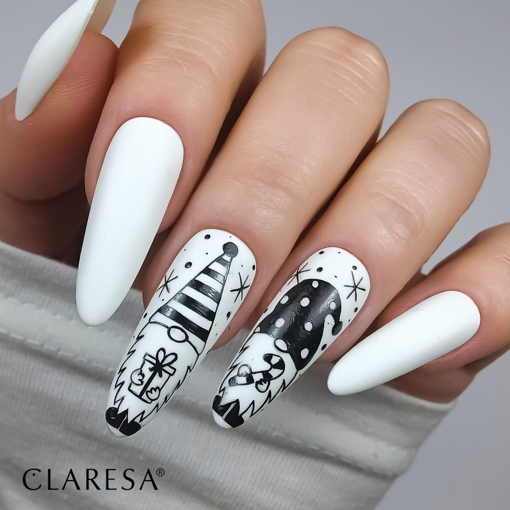 Claresa - Lakier hybrydowy WHITE 1000 -5g