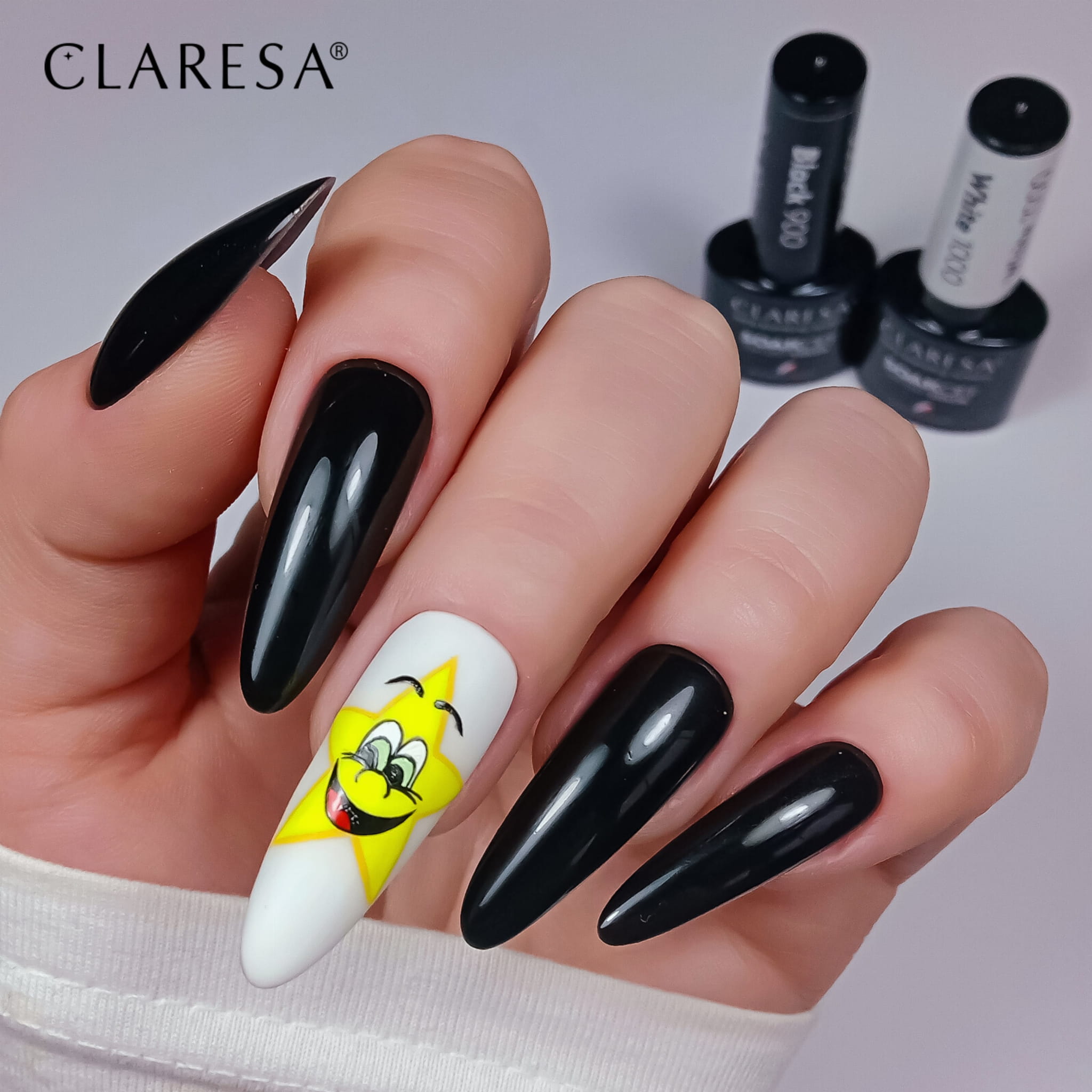 Claresa - Lakier hybrydowy BLACK 900 -5g