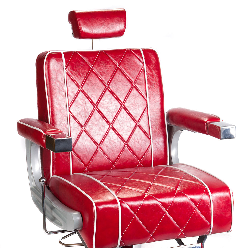 Fotel barberski ODYS BH-31825M Czerwony