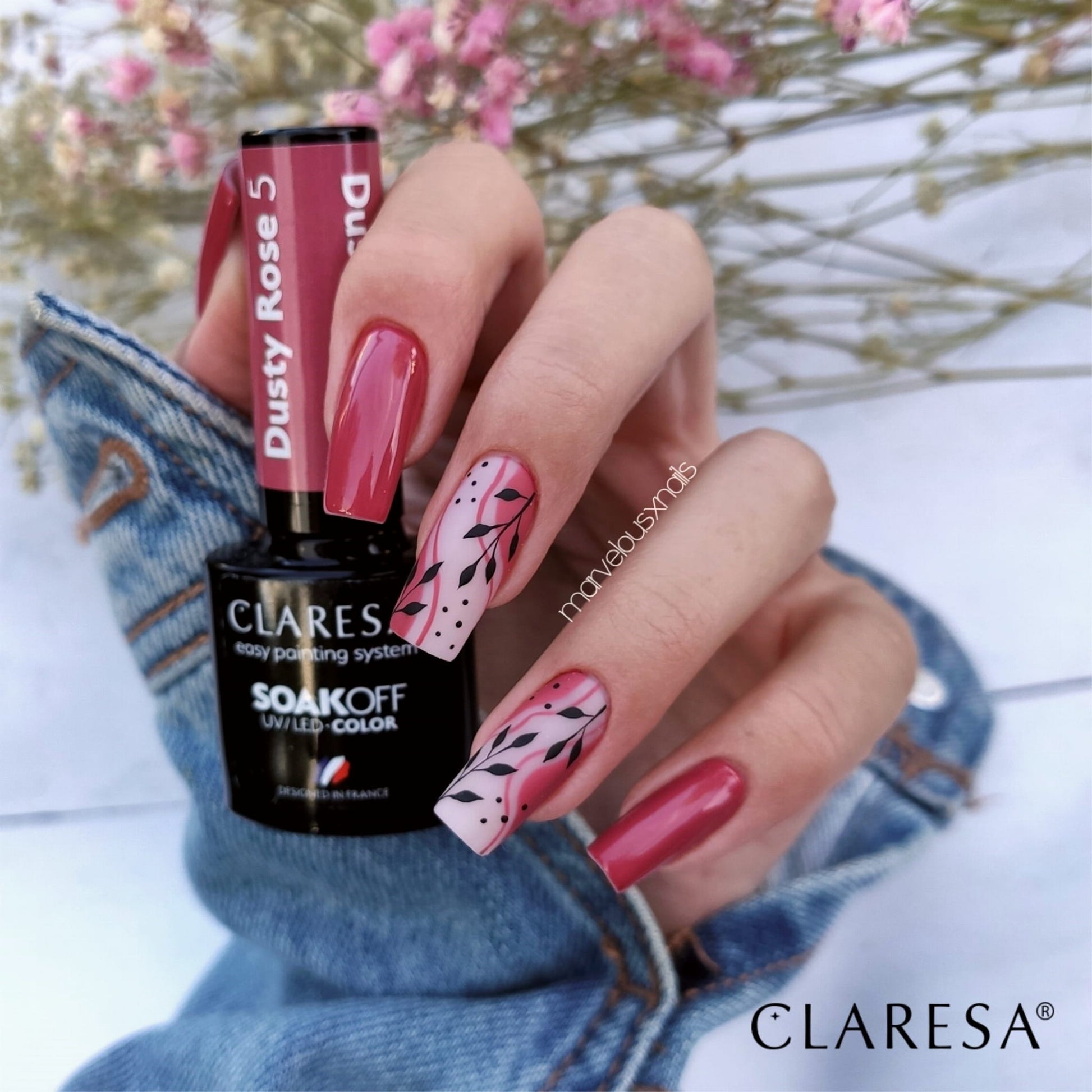 Claresa - Lakier hybrydowy Dusty Rose 5 - 5g