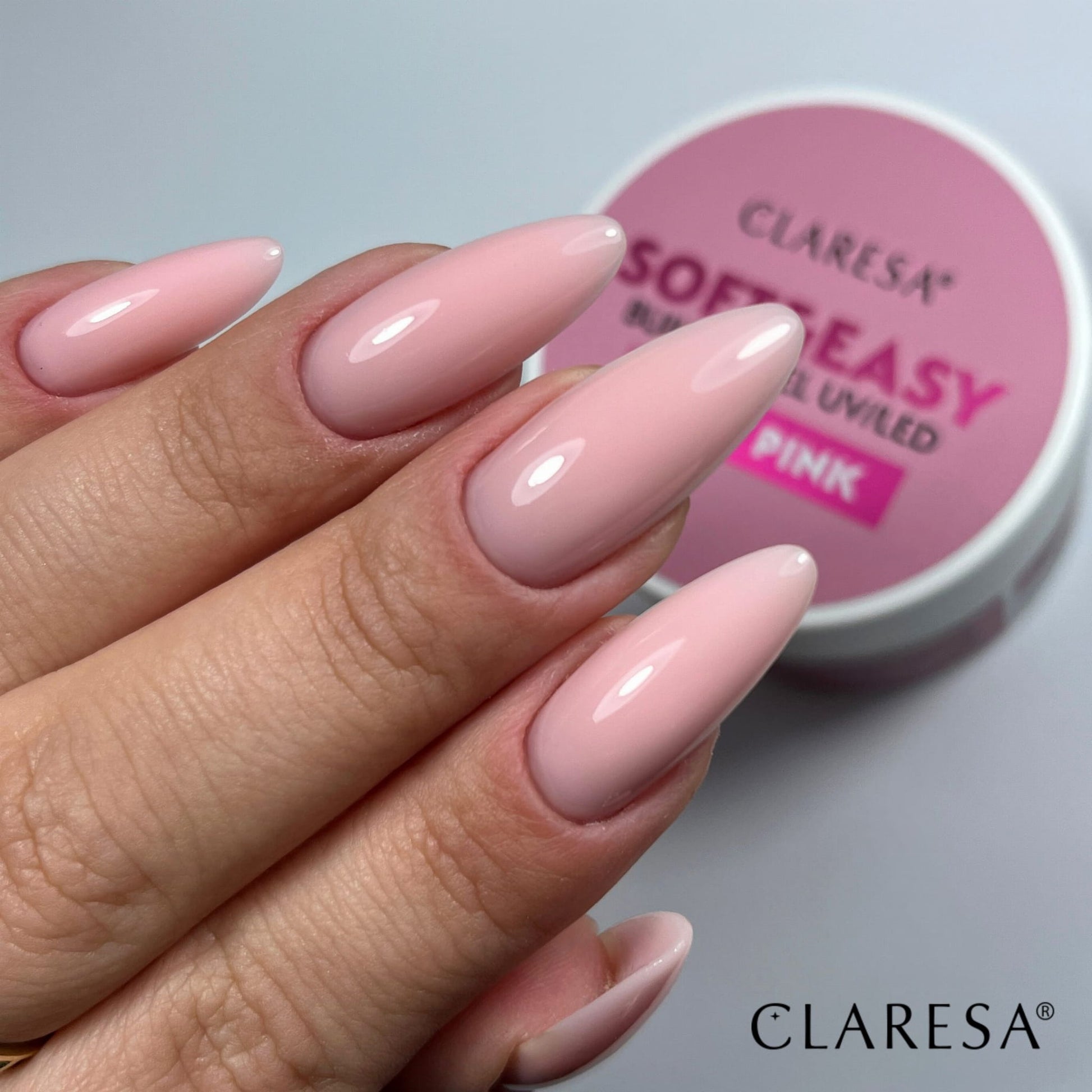Claresa - Żel budujący SOFT&EASY builder gel baby pink 90g