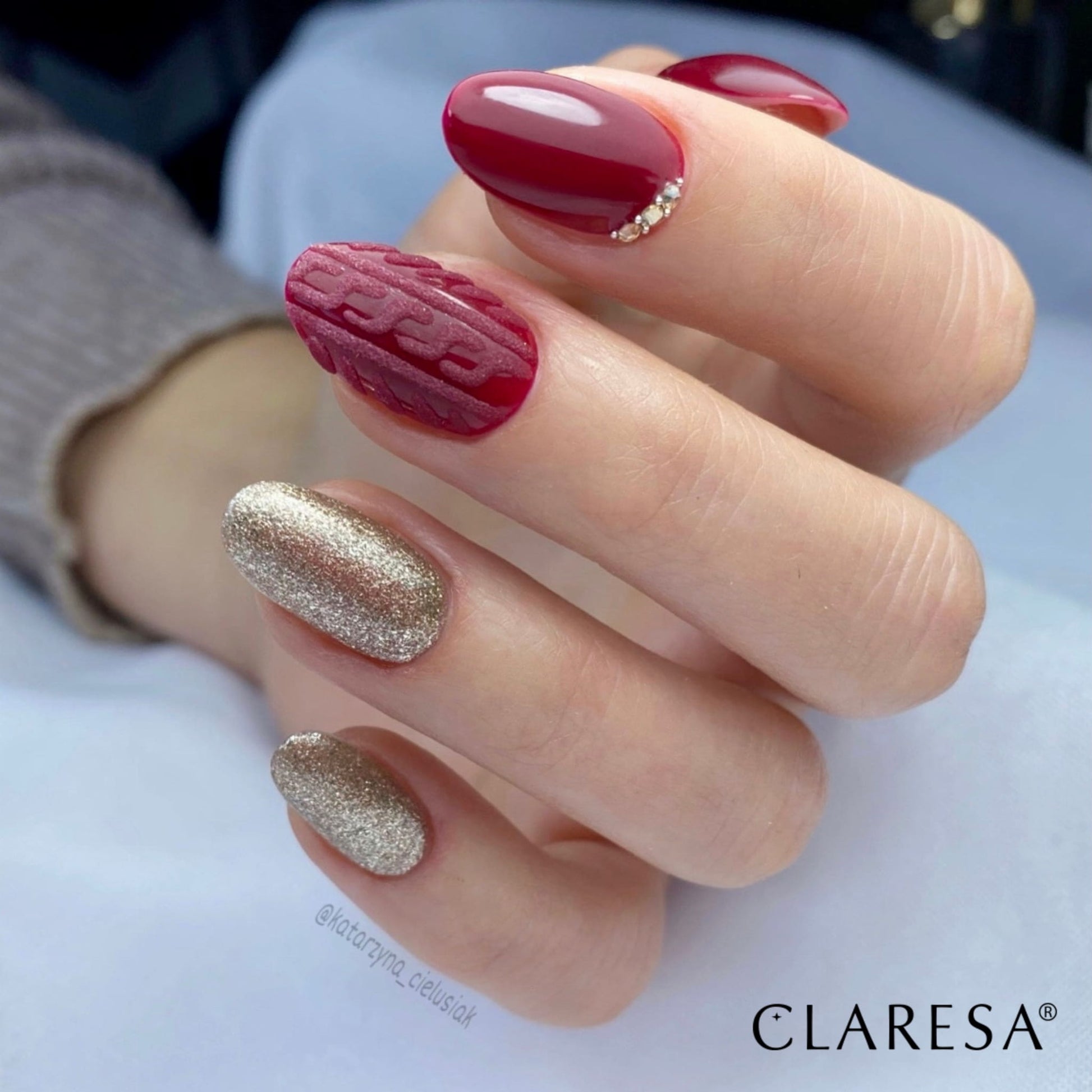 Claresa - Lakier hybrydowy FULL GLITTER 2 -5g