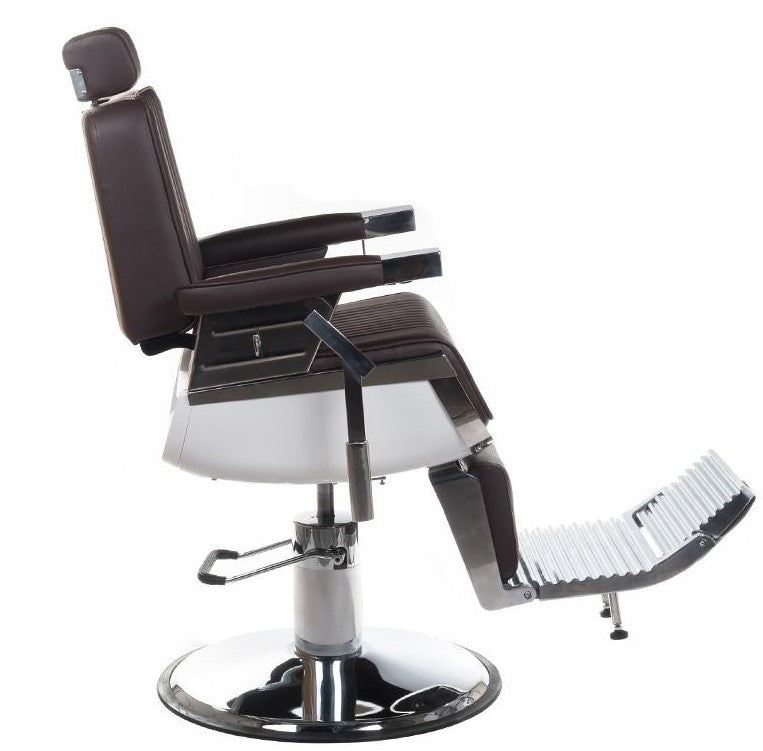Fotel barberski LUMBER BH-31823 Brązowy