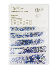Ozdoby Do Paznokci Zestaw Cyrkonii 1440 Szt Blue Zircon AB