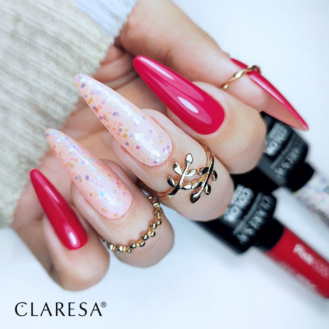 Claresa - Lakier hybrydowy GLITTER 2 -5g