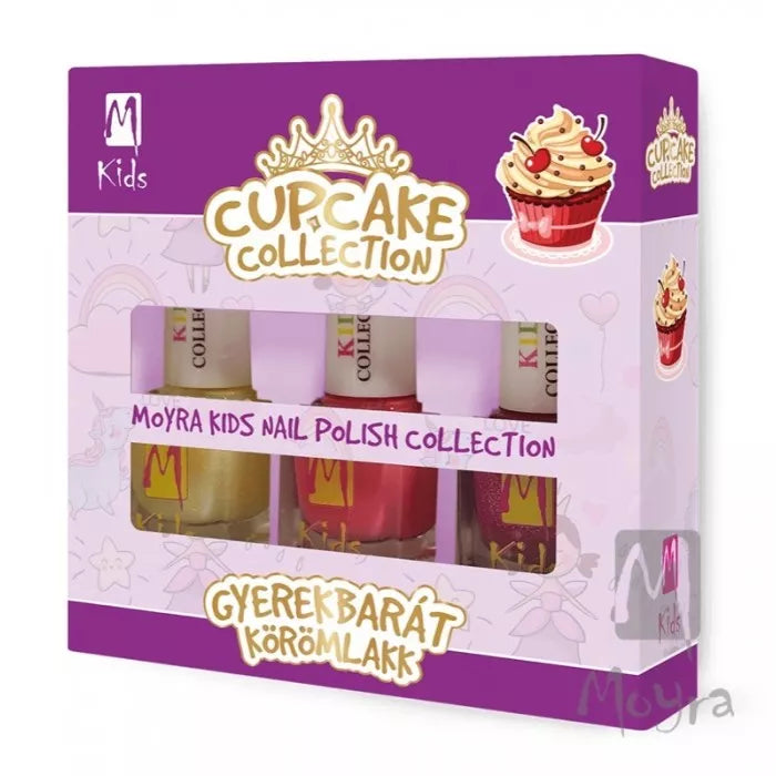 MOYRA Moyra Zestaw Lakierów Kids Nail Polish Set Cupcake Collection