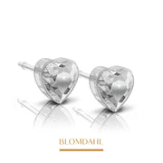 Blomdahl -  Kolczyk Heart Crystal 6 mm SFJ 2szt