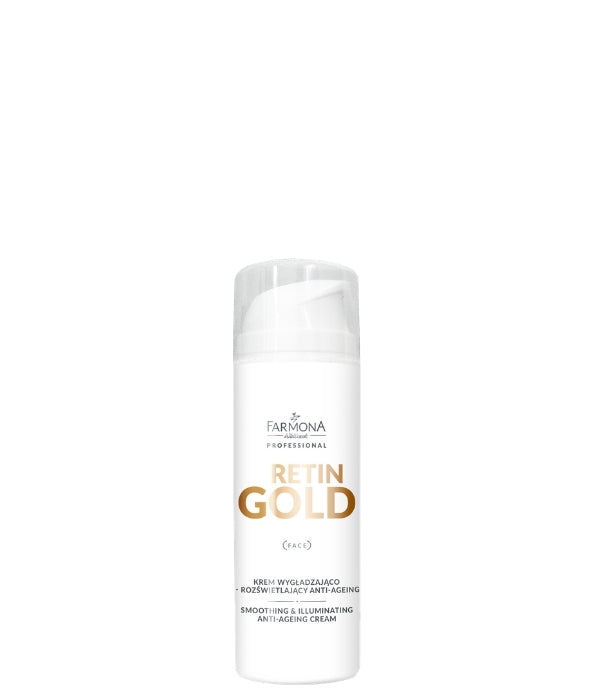 Farmona Retin Gold Krem Wygładzająco - Rozświetlający Anti - Ageing 150ml