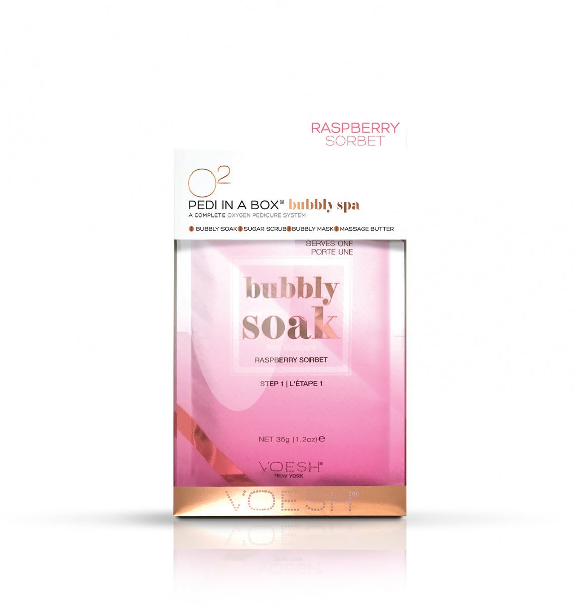 VOESH Raspberry Sorbet Pedi In A Box O₂ Bubbly Spa