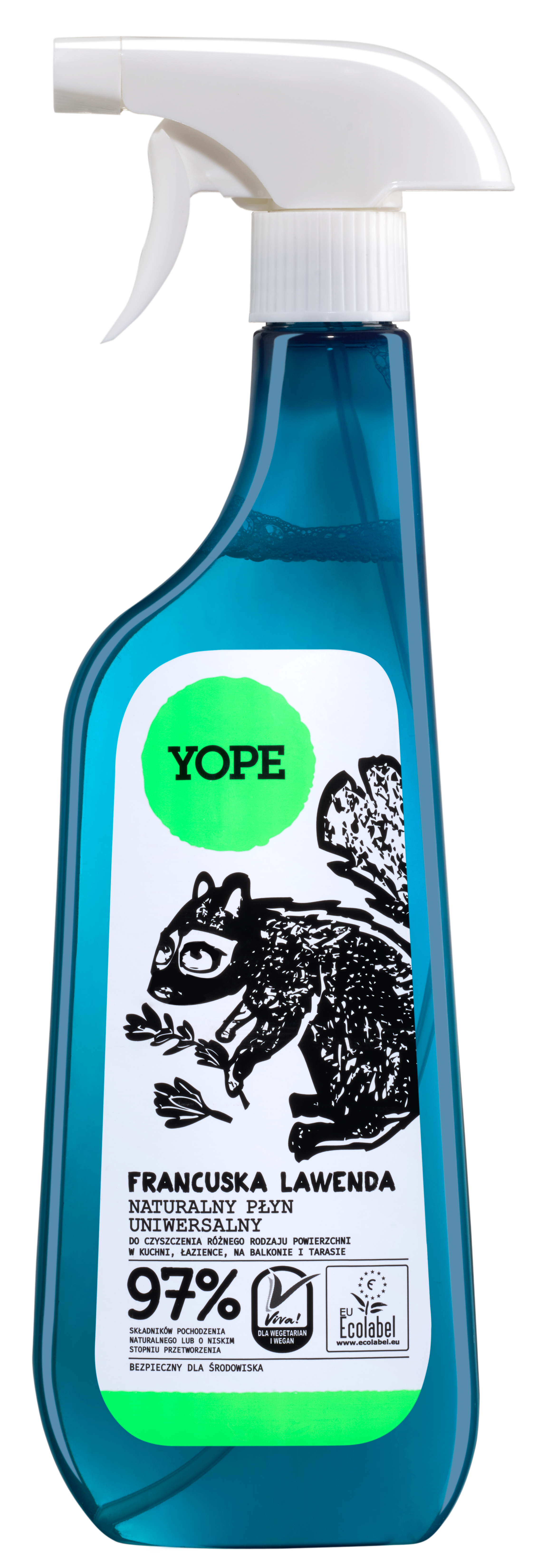 Yope Naturalny Płyn Uniwersalny Francuska Lawenda 97% 750ml