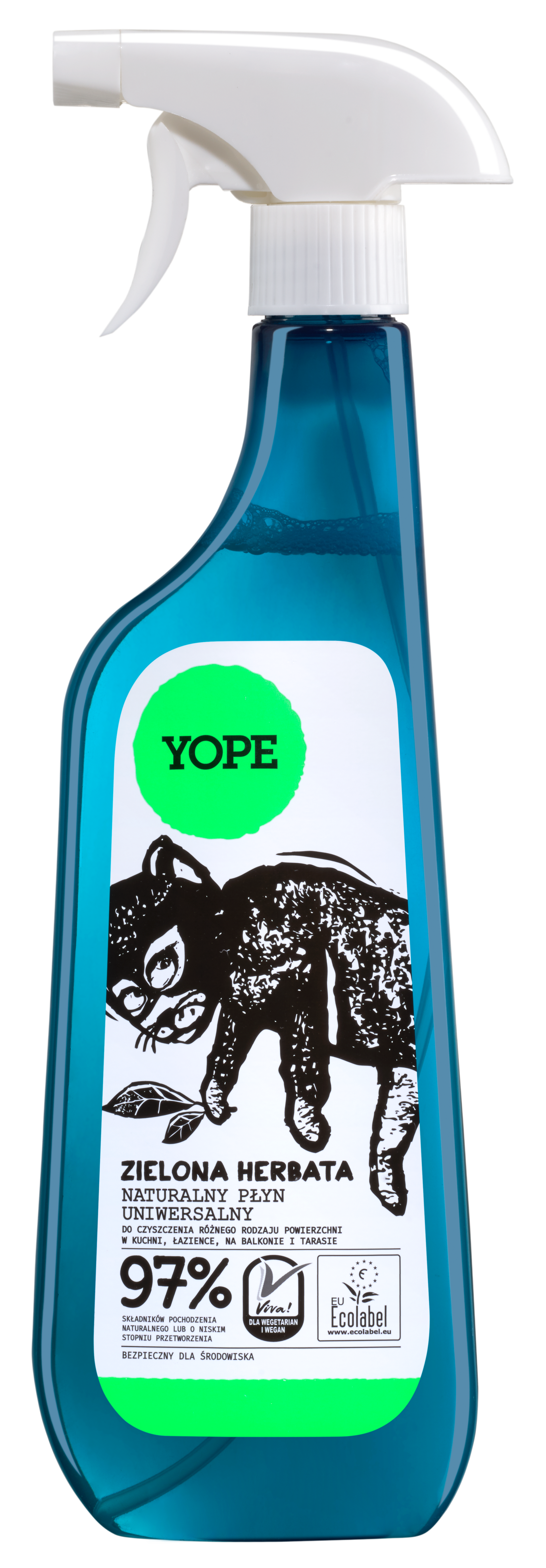 Yope Naturalny Płyn Uniwersalny Zielona Herbata 97% 750ml