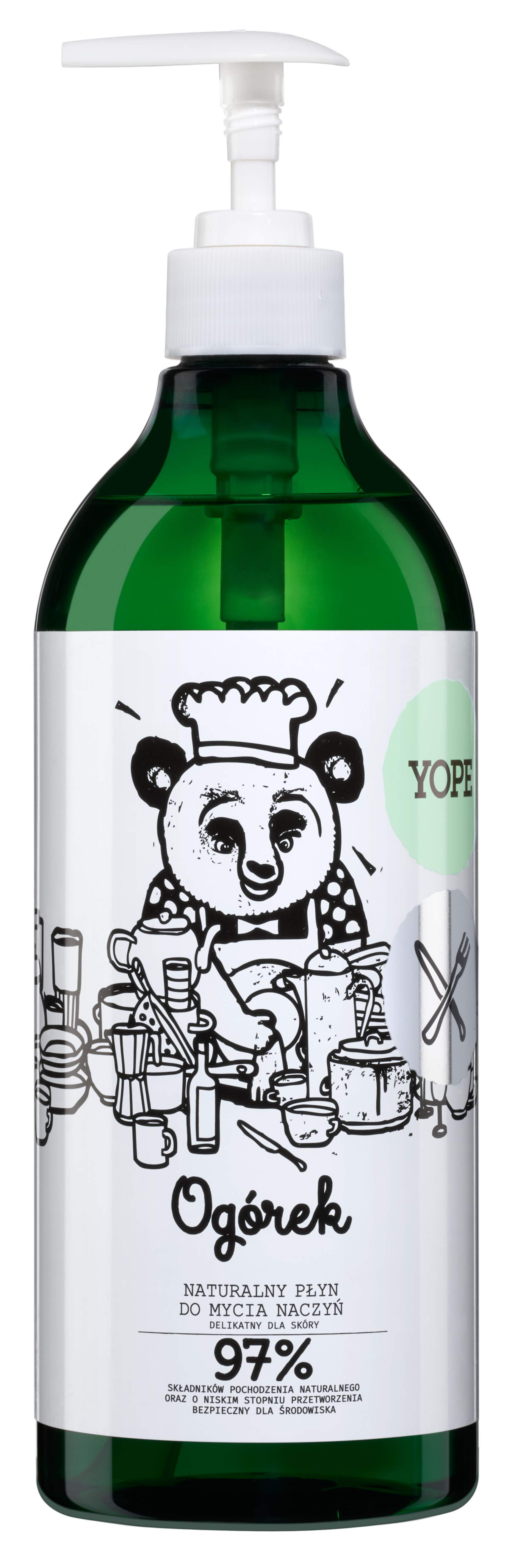 Yope Naturalny Płyn Do Mycia Naczyń Ogórek 97% 750ml