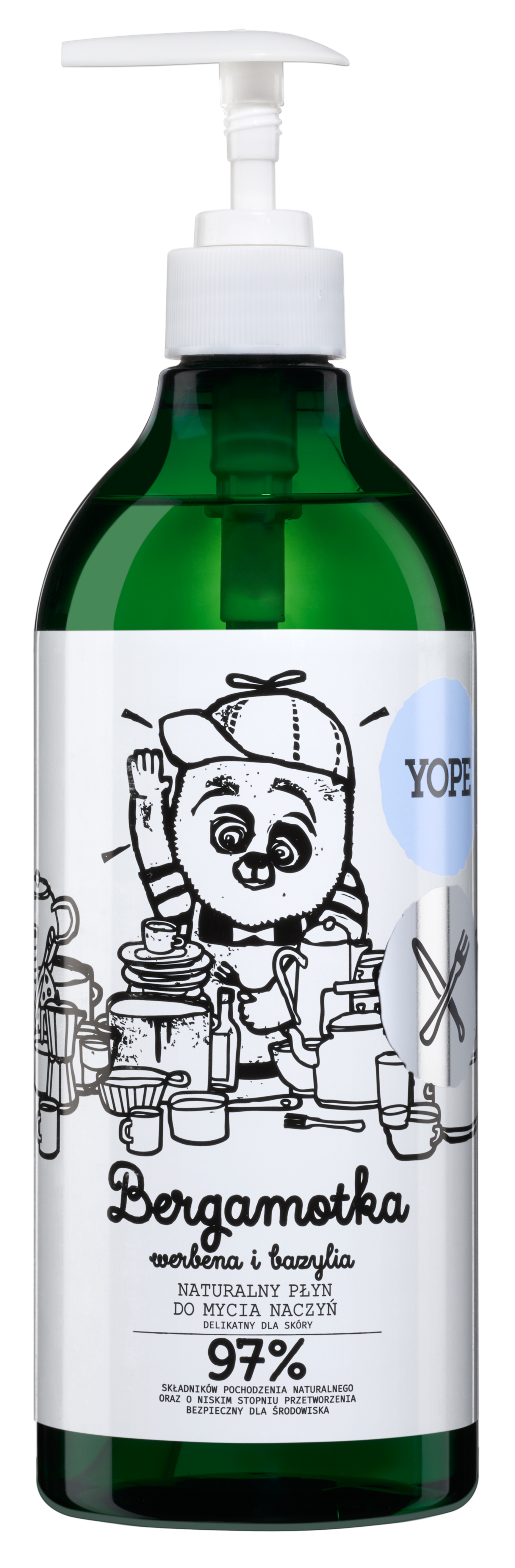 Yope Naturalny Płyn Do Mycia Naczyń Bergamotka Werbena I Bazylia 97% 750ml