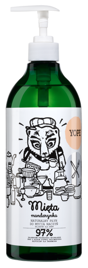 Yope Naturalny Płyn Do Mycia Naczyń Mięta Mandarynka 97% 750ml