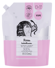 Yope Uzupełnienie Naturalny Odżywczy Żel Pod Prysznic Róża Kadzidłowiec 93% 800ml