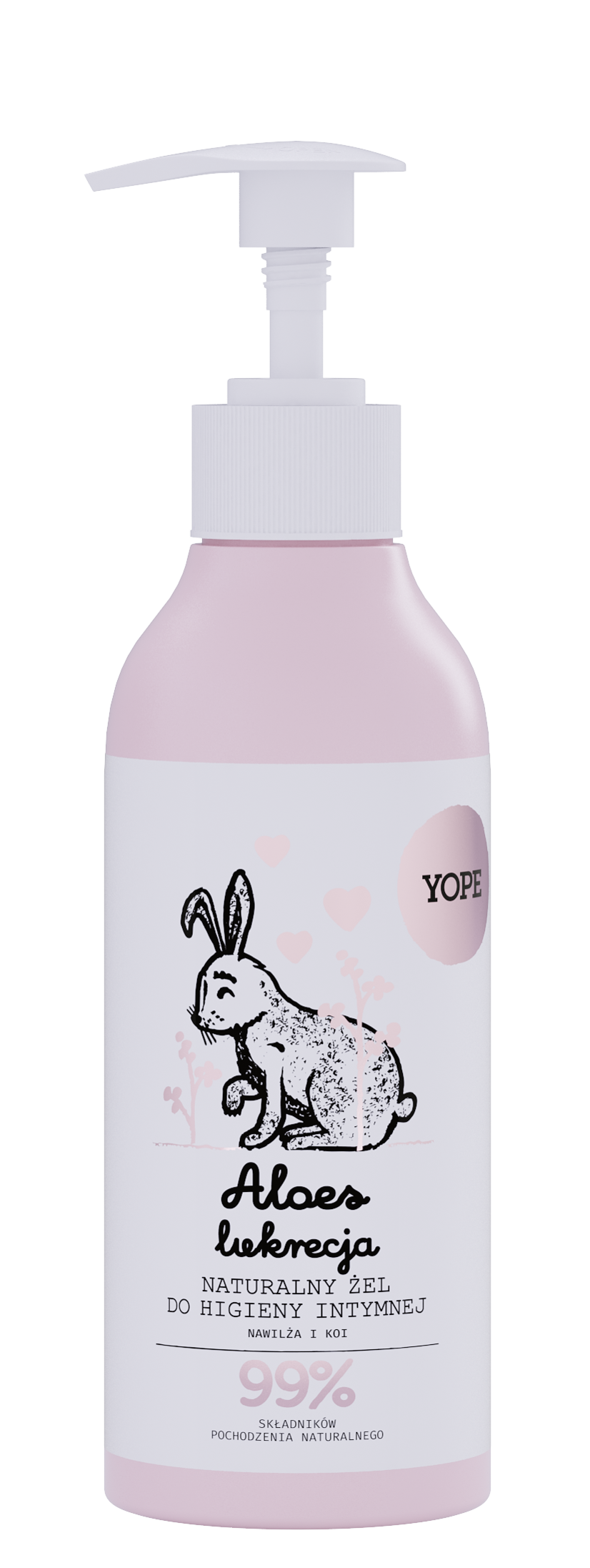 Yope Naturalny Żel do Higieny Intymnej Aloes Lukrecja 99% 300ml