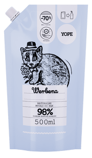 Yope Uzupełnienie Naturalne Mydło Do Rąk Werbena 98% 500ml