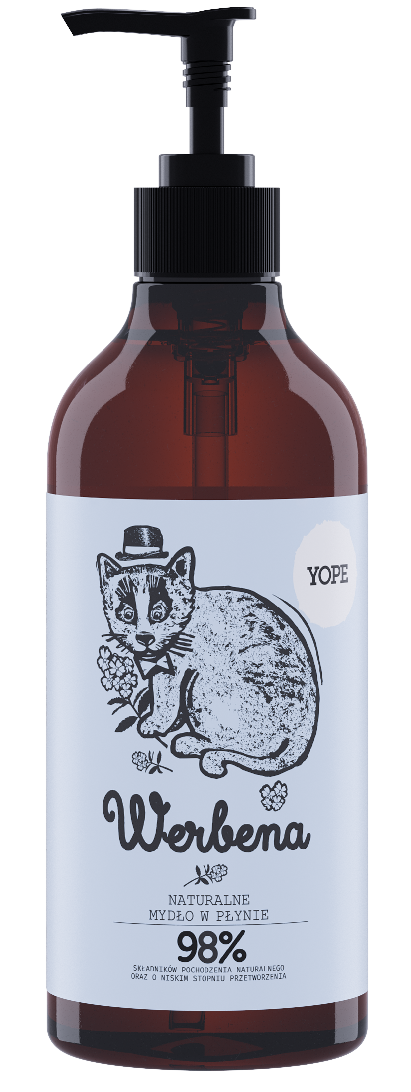 Yope Naturalne Mydło W Płynie Werbena 98% 500ml PAO