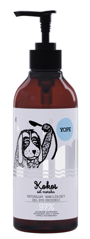 Yope Naturalny Nawilżający Żel Pod Prysznic Kokos Sól Morska 97% 400ml