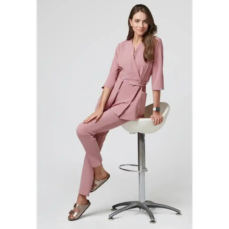 Fartuszek Medyczny Sophia Rękawy 3/4 Blossom Pink