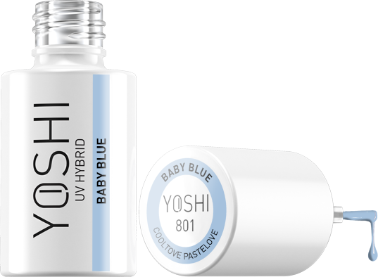 Yoshi - Lakier Hybrydowy 801 Baby Blue 6ml