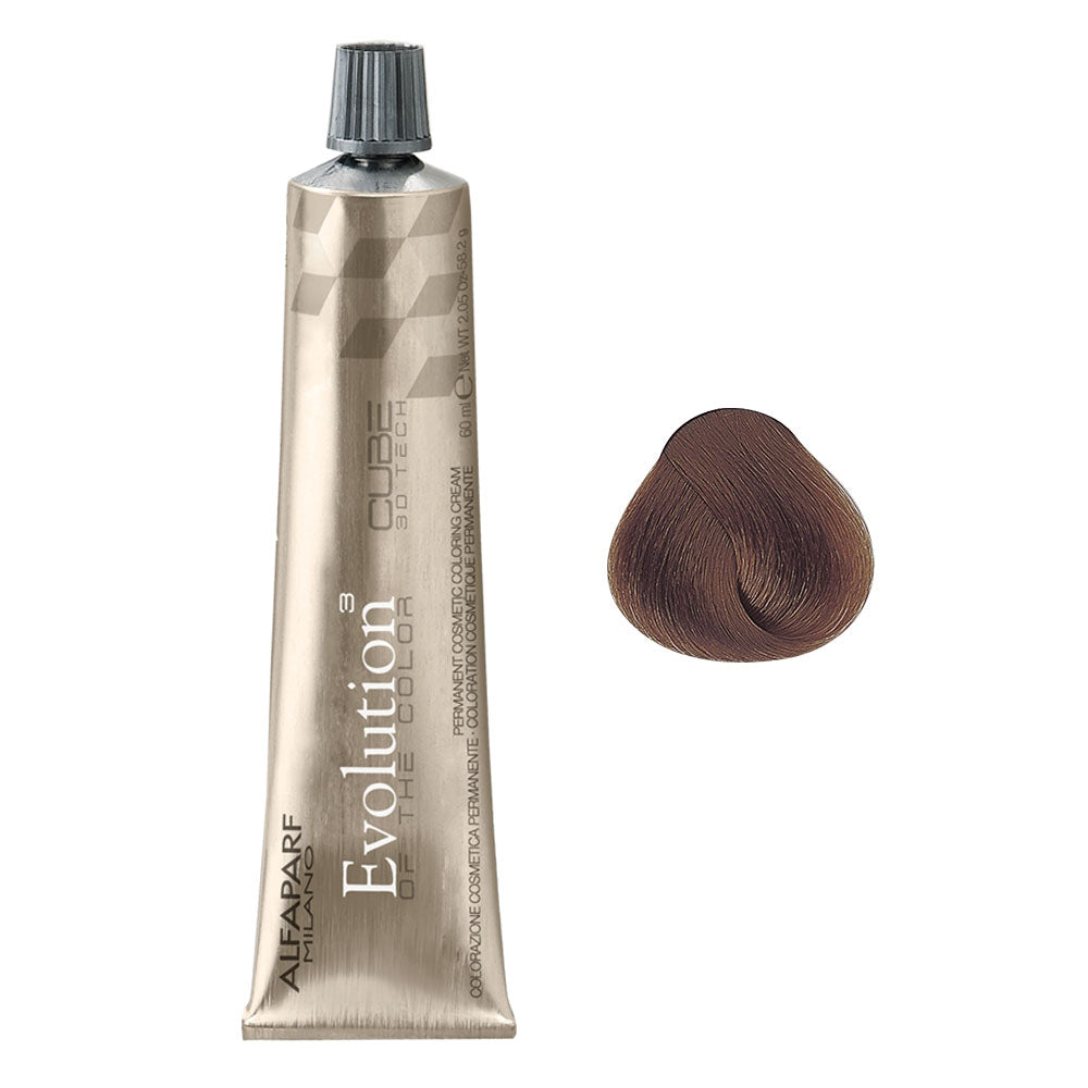 Alfaparf Evolution Of The Color Cube 60ml Kasztanowe - Marrons Glaces 8.32 Jasny Złocisty Blond Irisé