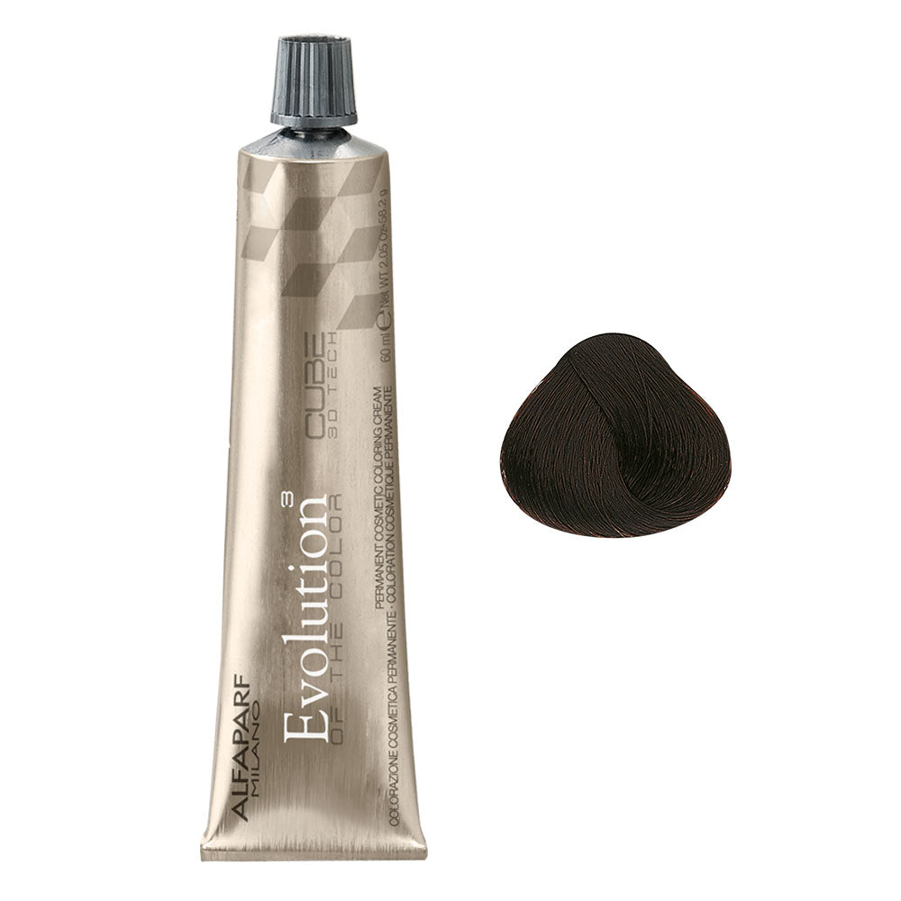 Alfaparf Evolution Of The Color Cube 60ml Kasztanowe - Marrons Glaces 5.32 Jasny Złocisty Brąz Irisé