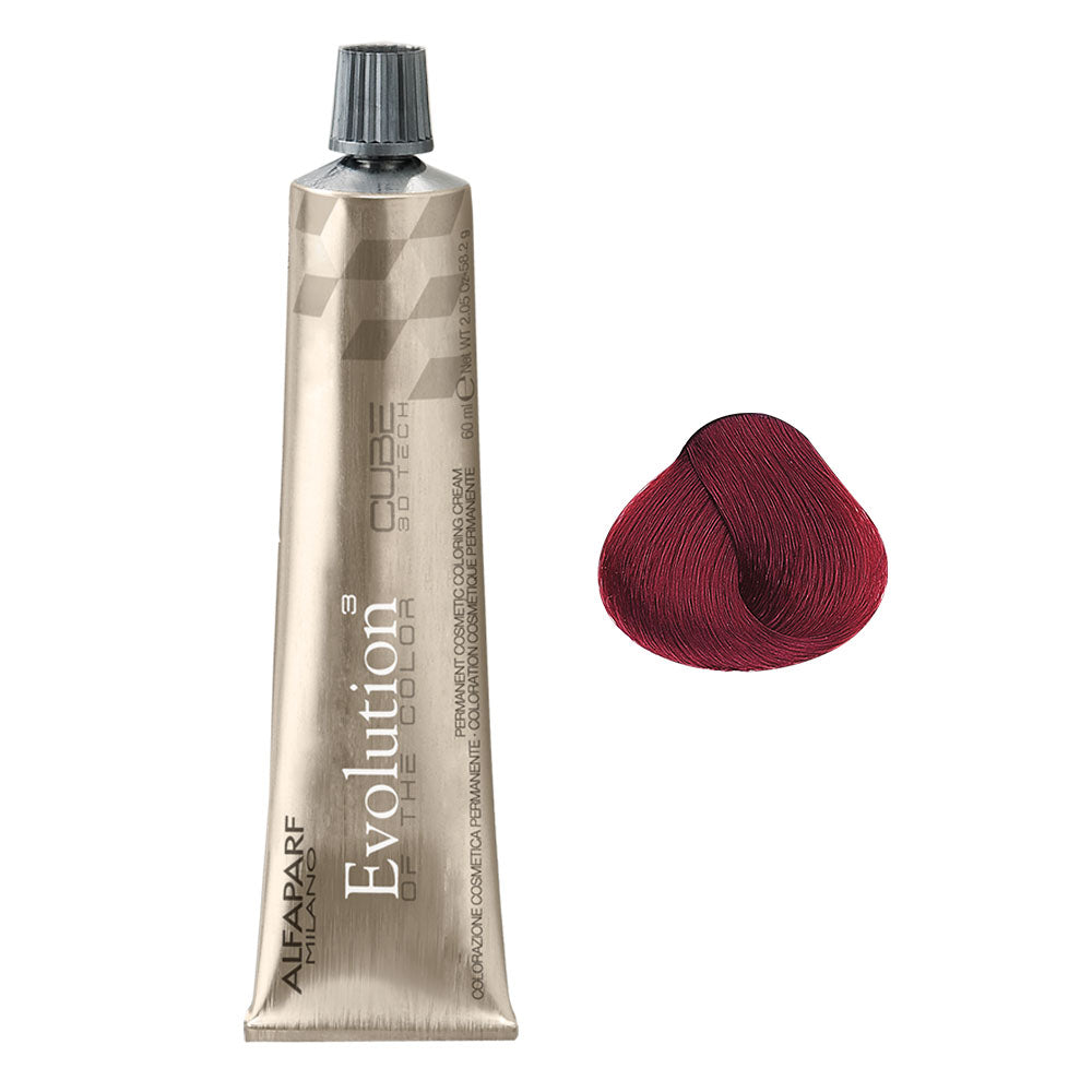 Alfaparf Evolution Of The Color Cube 60ml Czyste Czerwienie 6.66i Ciemny Intensywny Czerwony Brąz