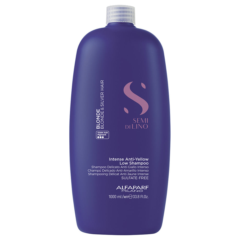 Alfaparf Milano Alfaparf Semi Di Lino Intense Anti-Yellow Low Shampoo - Szampon do Włosów Blond 1000ml — Składniki i ocena