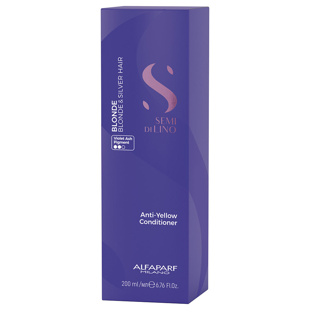 Alfaparf Semi Di Lino Anti-Yellow Conditioner - Odżywka do Włosów Blond 200ml