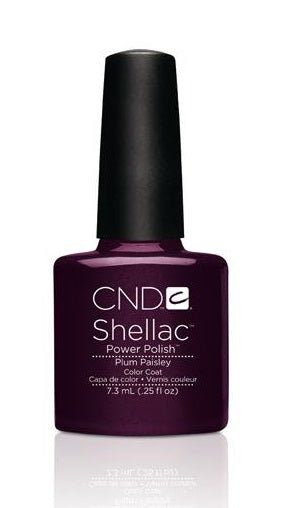CND Shellac Plum Paisley