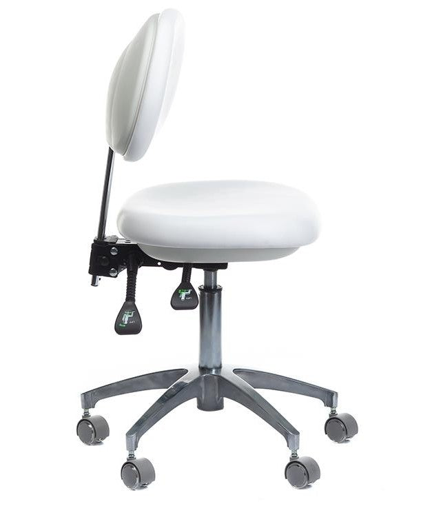 Taboret medyczny z oparciem BD-Y941 Biały