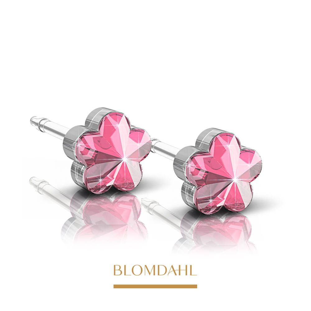 Blomdahl - Kolczyk Flower Light Rose 6 mm SFJ