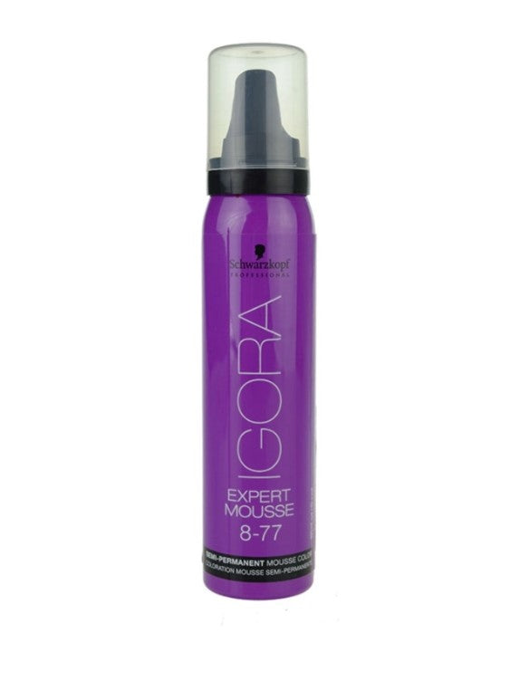 Schwarzkopf IGORA Expert Mousse Pianka Koloryzująca Do Włosów 8-77 Lekko Miedziany Blond 100ml