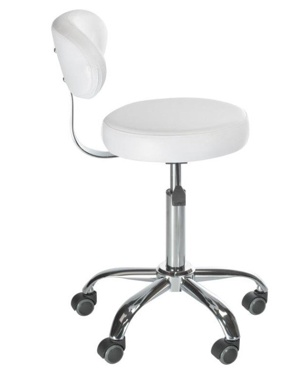Taboret kosmetyczny z opar. BD-9934 biały