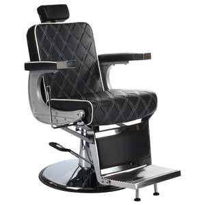 Fotel Barberski Lumber Bh-31825 Czarny Lux