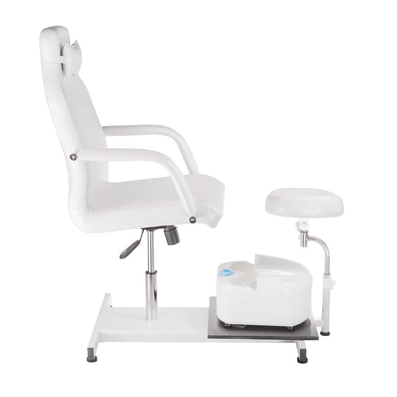 Fotel Do Pedicure Z Masażerem Stóp Bd-5711 Biały