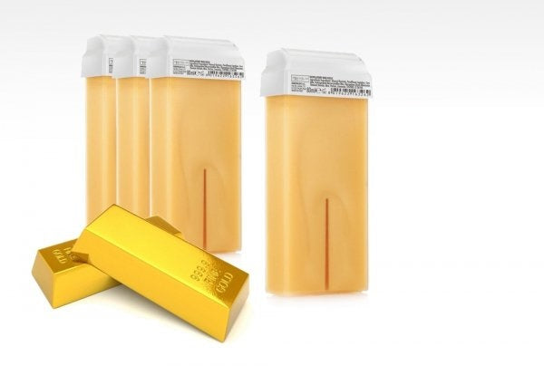 Zestaw Gabinetowy Wosk Do Depilacji Gold Z Szeroką Rolką 80ml X 24 Szt