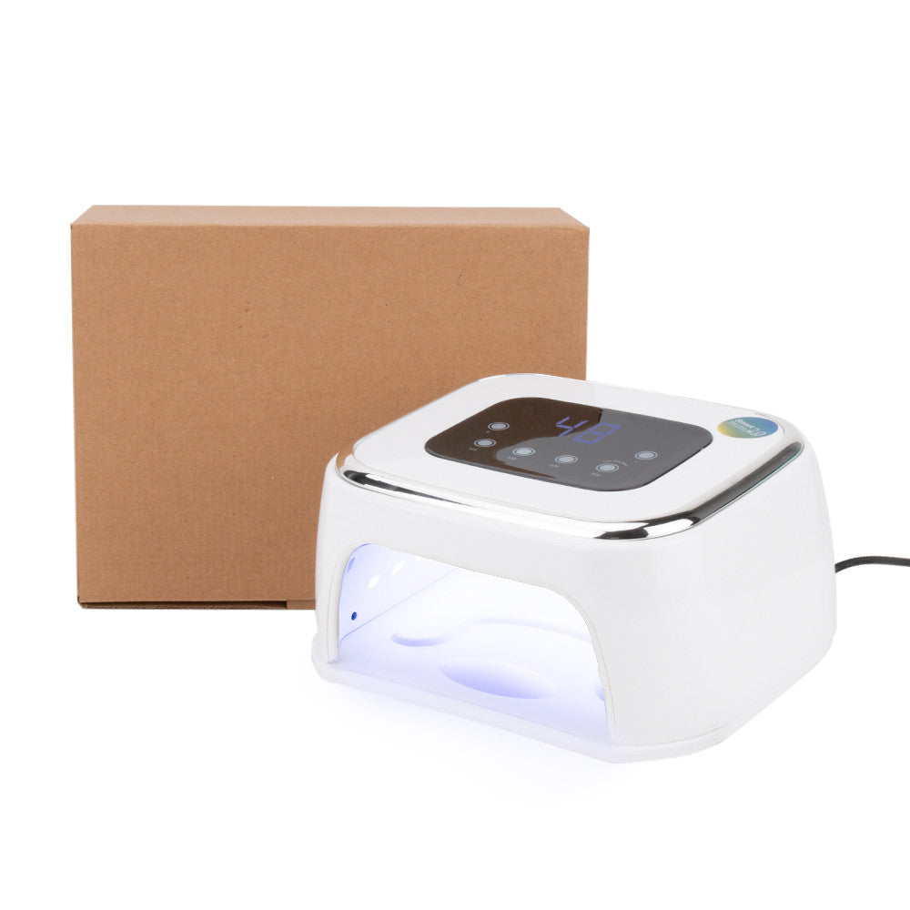 Lampa do paznokci z głośnikiem bluetooth dual UV/LED 88W Smart M1 do lakierów hybrydowych i żeli biała