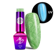 Lakier hybrydowy MollyLac Night Glowing Exciter 5g Hema/di-Hema free Nr 678