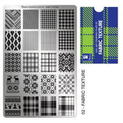 Moyra Blaszka Do Stempelków 002 Fabric Texture