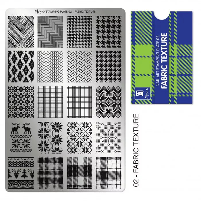 Moyra Blaszka Do Stempelków 002 Fabric Texture