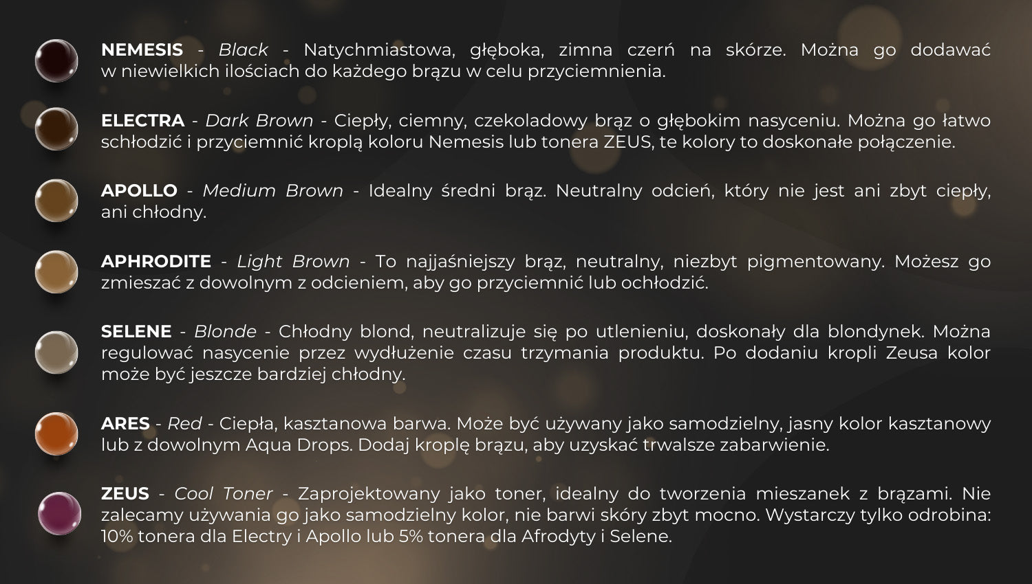 Farbka Aqua Drops Liquid Hybrid Tint Odcień Electra - Dark Brown 15 Ml