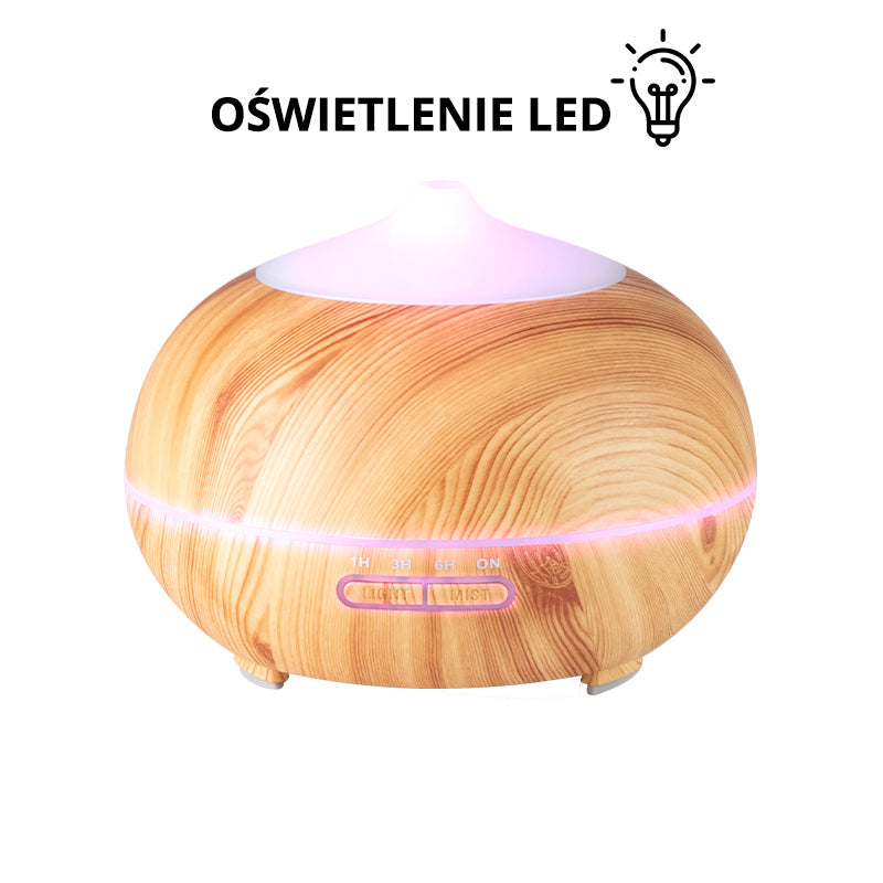 AROMA DYFUZOR NAWILŻACZ POWIETRZA SPA 06 LIGHT WOOD 400ML + TIMER