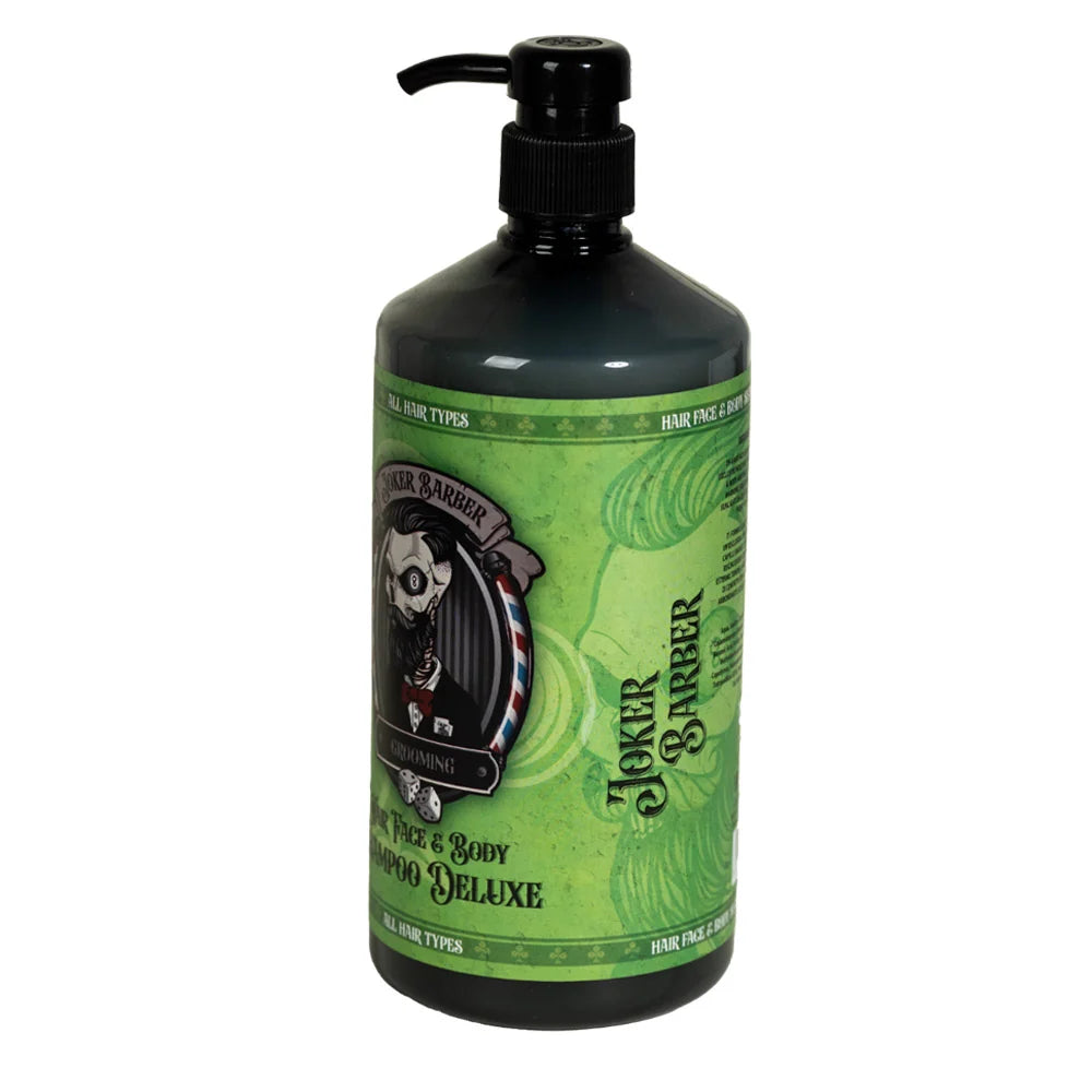 Joker Barber Hair Face & Body Shampoo Deluxe Szampon 3w1 do Włosów, Twarzy i Ciała 1000 ml