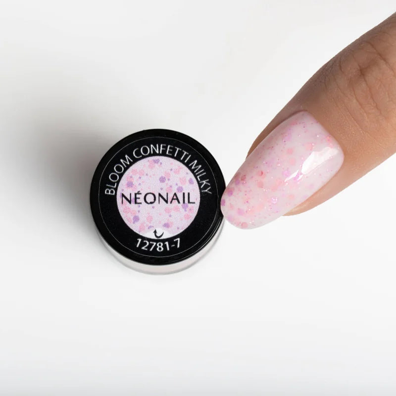 NeoNail Lakier Hybrydowy Bloom Confetti Milky 7,2 ml