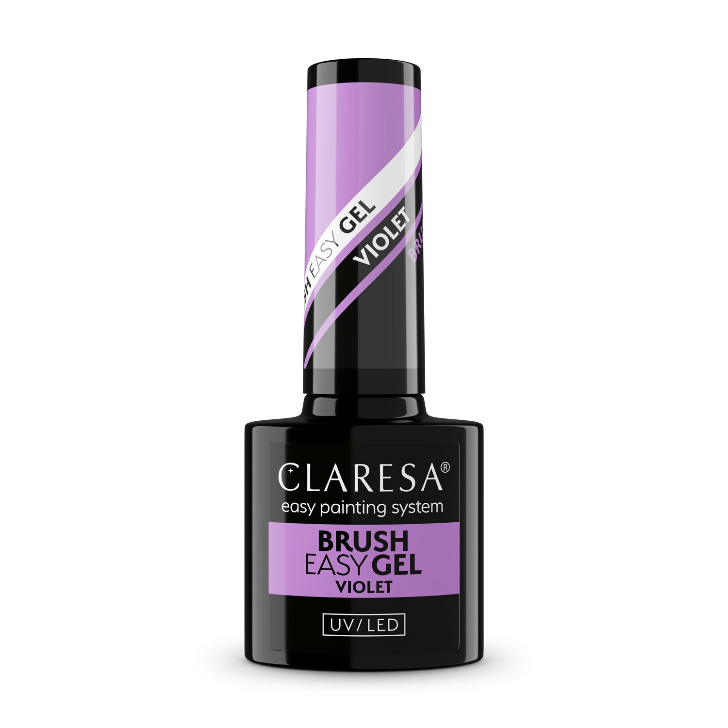 Claresa Żel W Butelce Z Pędzelkiem Brush Easy Gel Violet 5g