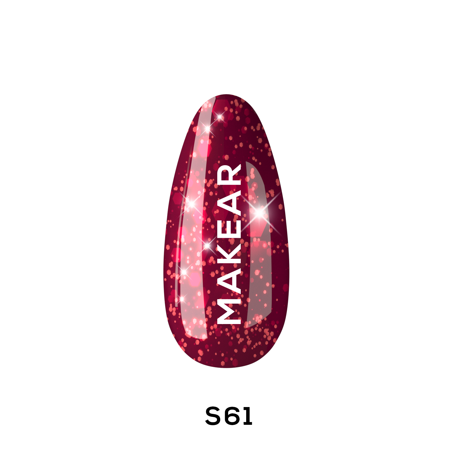 Makear Lakier Hybrydowy S61 Cherry Star 8Ml