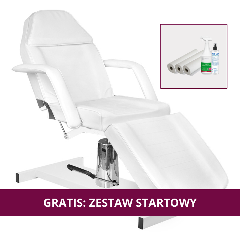 Fotel kosmetyczny hydrauliczny BW-210 biały